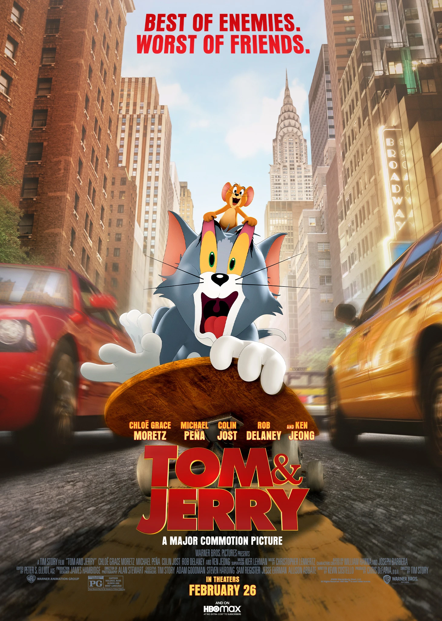 《猫和老鼠真人版》汤姆和杰瑞来到繁华的大城市纽约的有趣故事